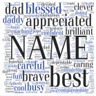 Dad, Word Cloud