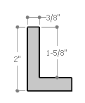 Classic 1-1/2 " floater frame. This frame is a solid true white with a high gloss finish. A slight horizontal grain pattern is visible in only certain light and viewing angles.