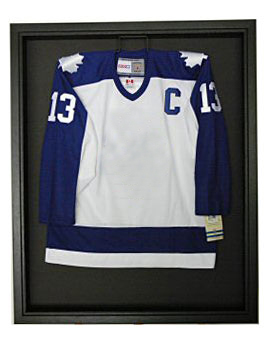 hanging a jersey in a shadow box